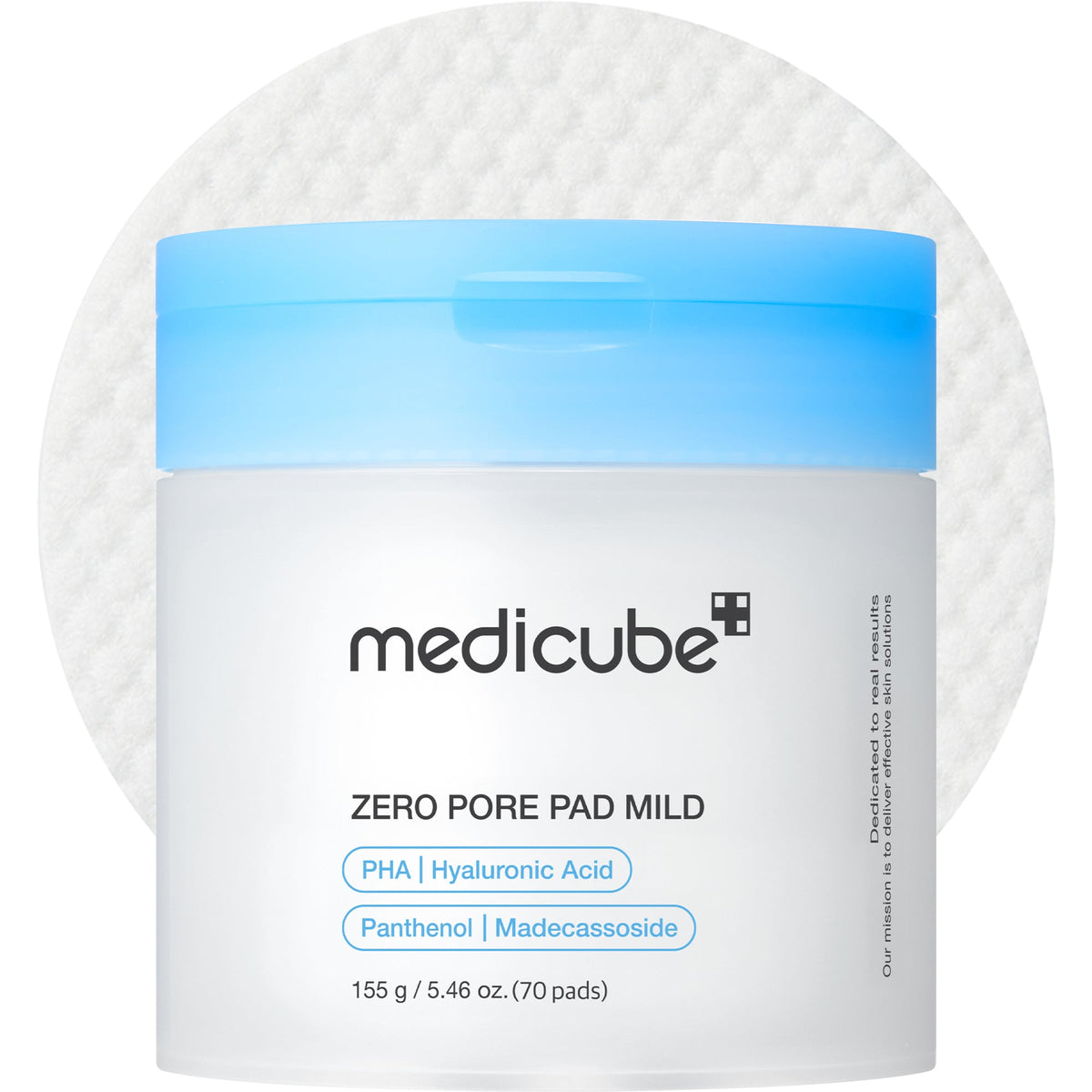 Medicube Zero Pore Mild Pad švelnūs šveičiamieji diskeliai, 155 g / 70 vnt. – papildomas gamintojo vaizdas