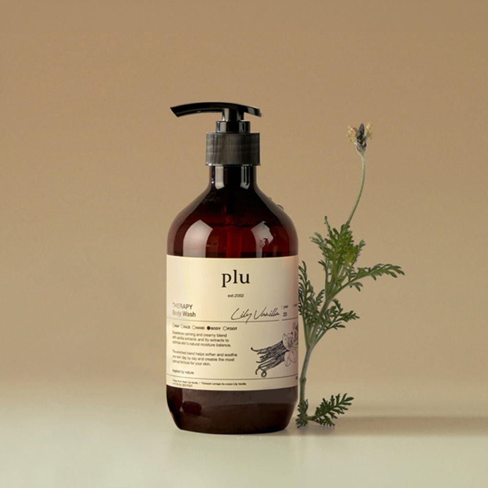 plu Therapy Body Wash Lily Vanilla lelijų ir vanilės kvapo dušo gelis, 500 ml – papildomas gamintojo vaizdas