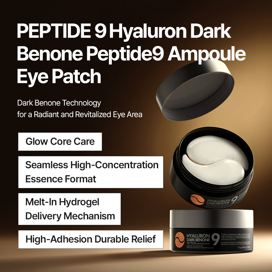 Medi-Peel Hyaluron Dark Benone 9 Peptide Ampoule Eye Patch hidrogelio paakių kaukės, 60 vnt. – papildomas gamintojo vaizdas