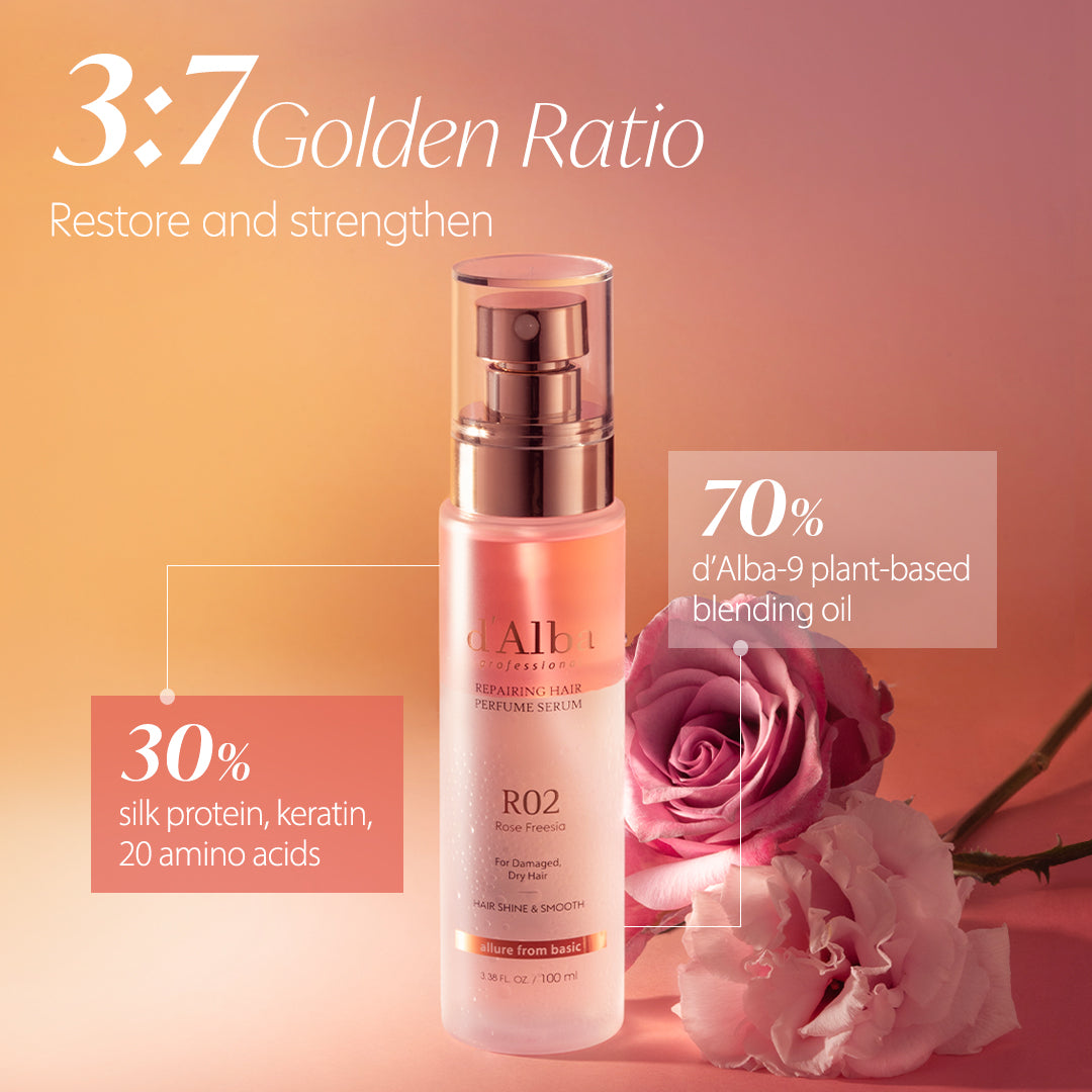 d'Alba Professional Repairing Hair Perfume Serum kvapusis plaukų serumas, 100 ml – papildomas gamintojo vaizdas