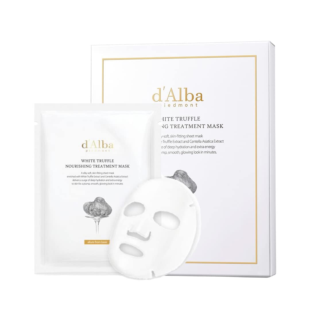 d'Alba – Maschere White Truffle Nourishing Treatment, 5 × 25 ml