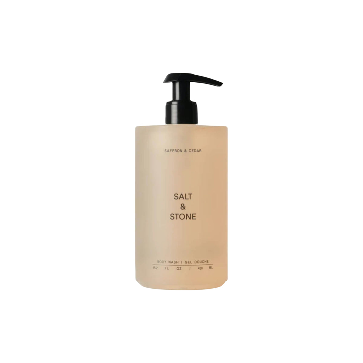 Detergente corpo Salt & Stone Saffron & Cedar, 450ml