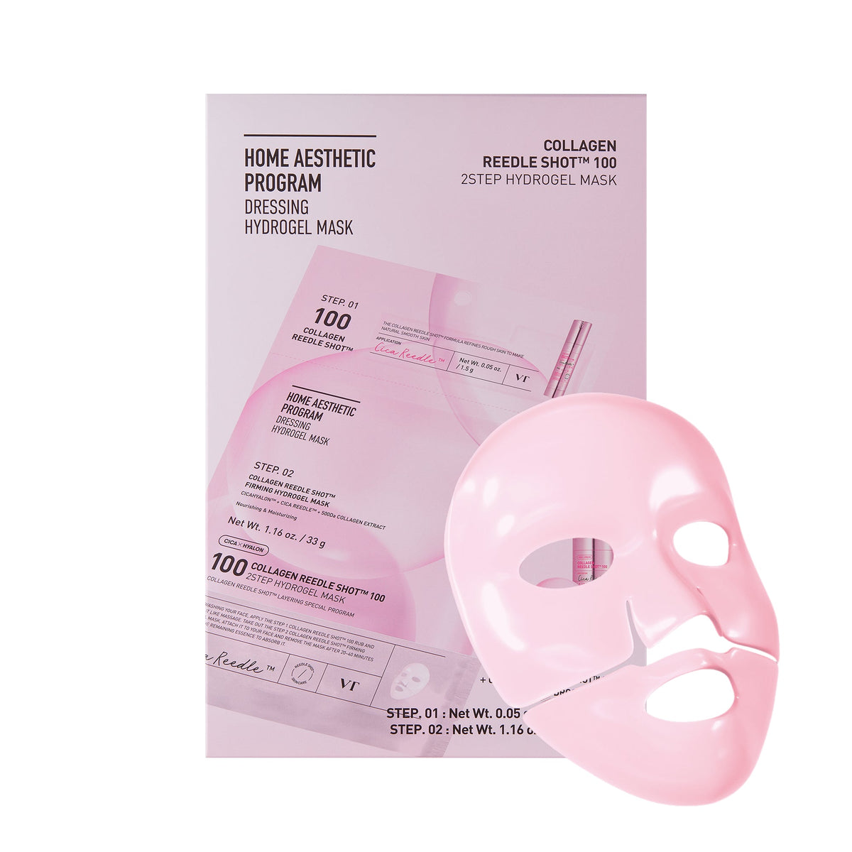 VT Cosmetics – Collagen Reedle Shot 100 2Step Hydrogel Mask, 4 sheets – papildomas gamintojo vaizdas