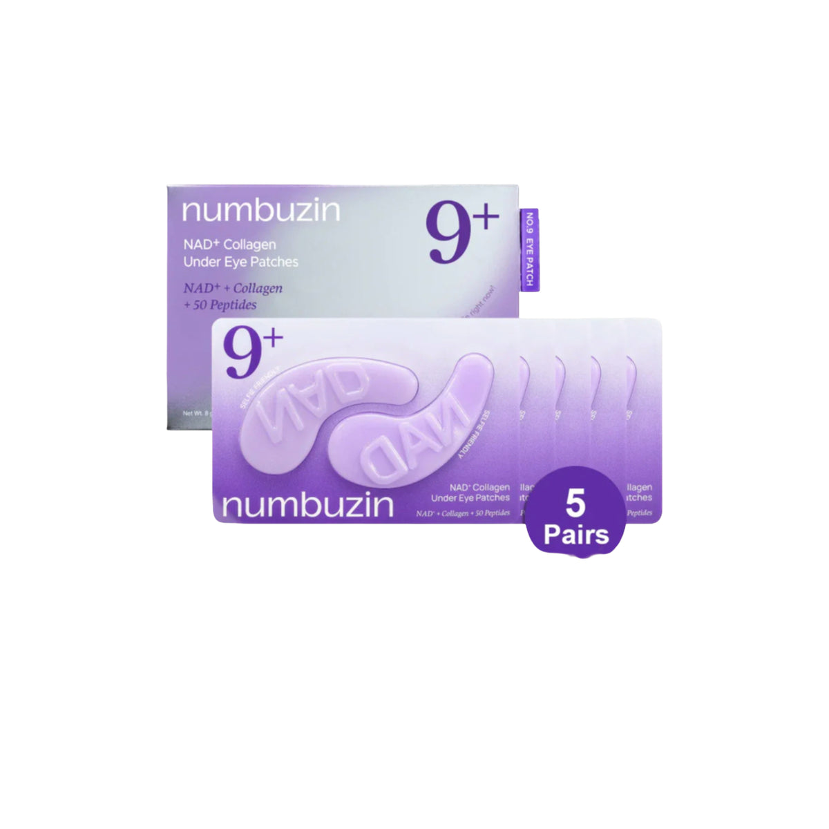 Patch contorno occhi Numbuzin No.9 NAD+, 5 paia