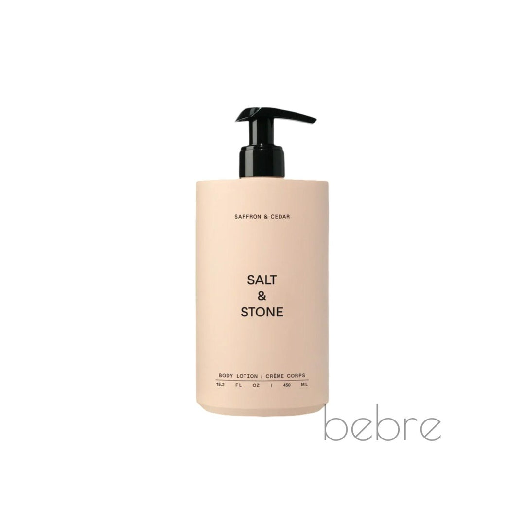 Salt & Stone lozione corpo Saffron & Cedar, 450ml