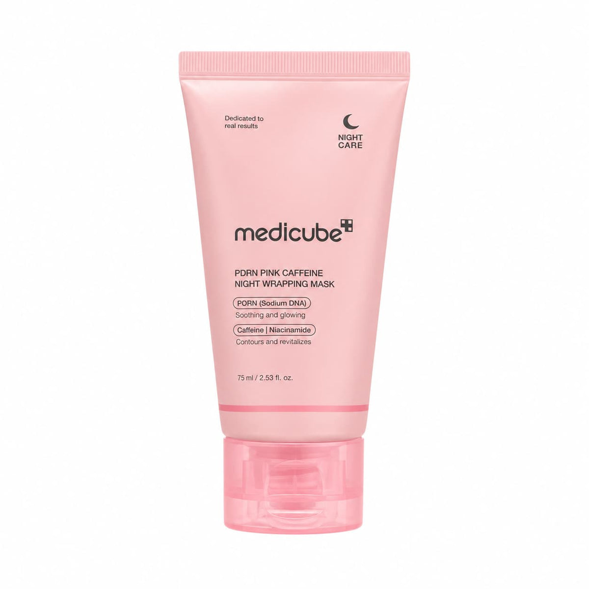 Medicube – Maschera notte PDRN Pink Caffeine Wrapping, 75 ml