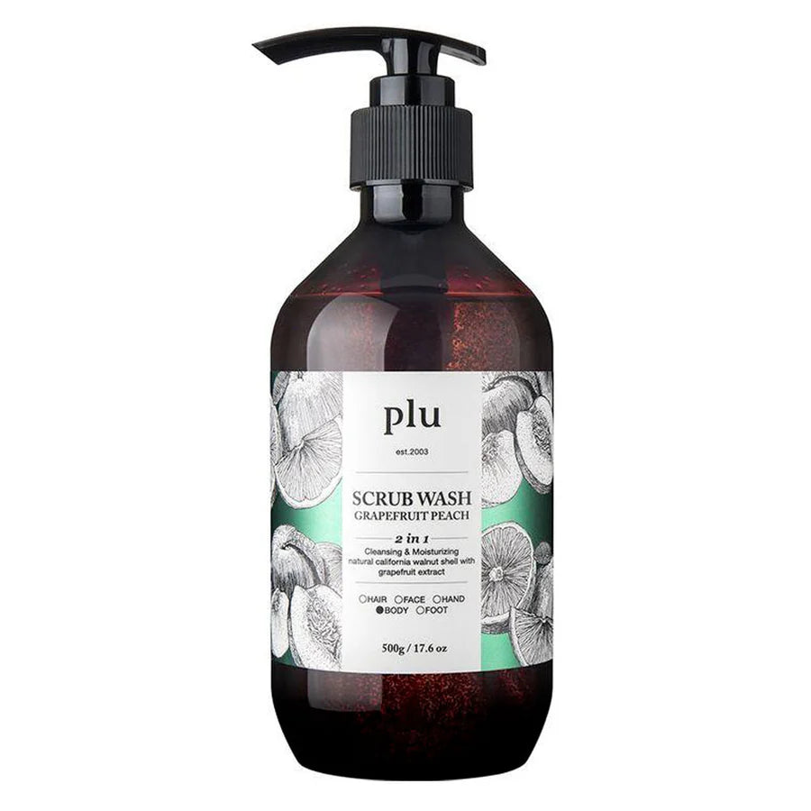 PLU – Detergente corpo esfoliante Grapefruit Peach, 500 ml