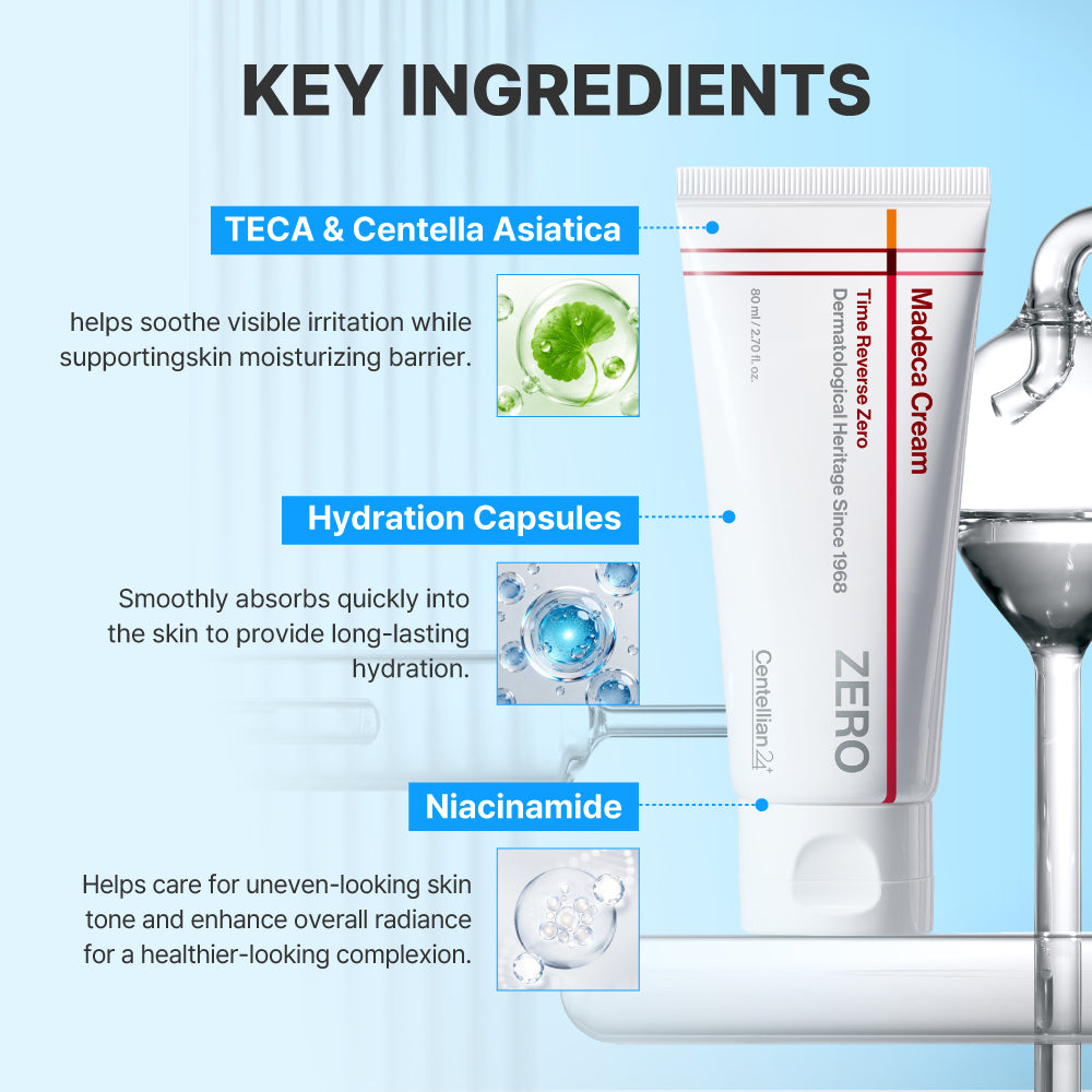 Centellian24 Madeca Cream Time Reverse Zero drėkinamasis veido kremas, 80 ml – papildomas gamintojo vaizdas
