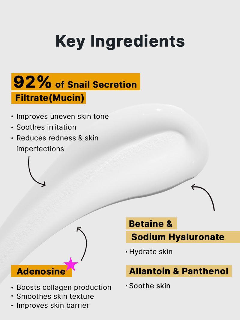 COSRX Advanced Snail 92 All In One Cream drėkinamasis kremas tūbelėje, 50 g – papildomas gamintojo vaizdas