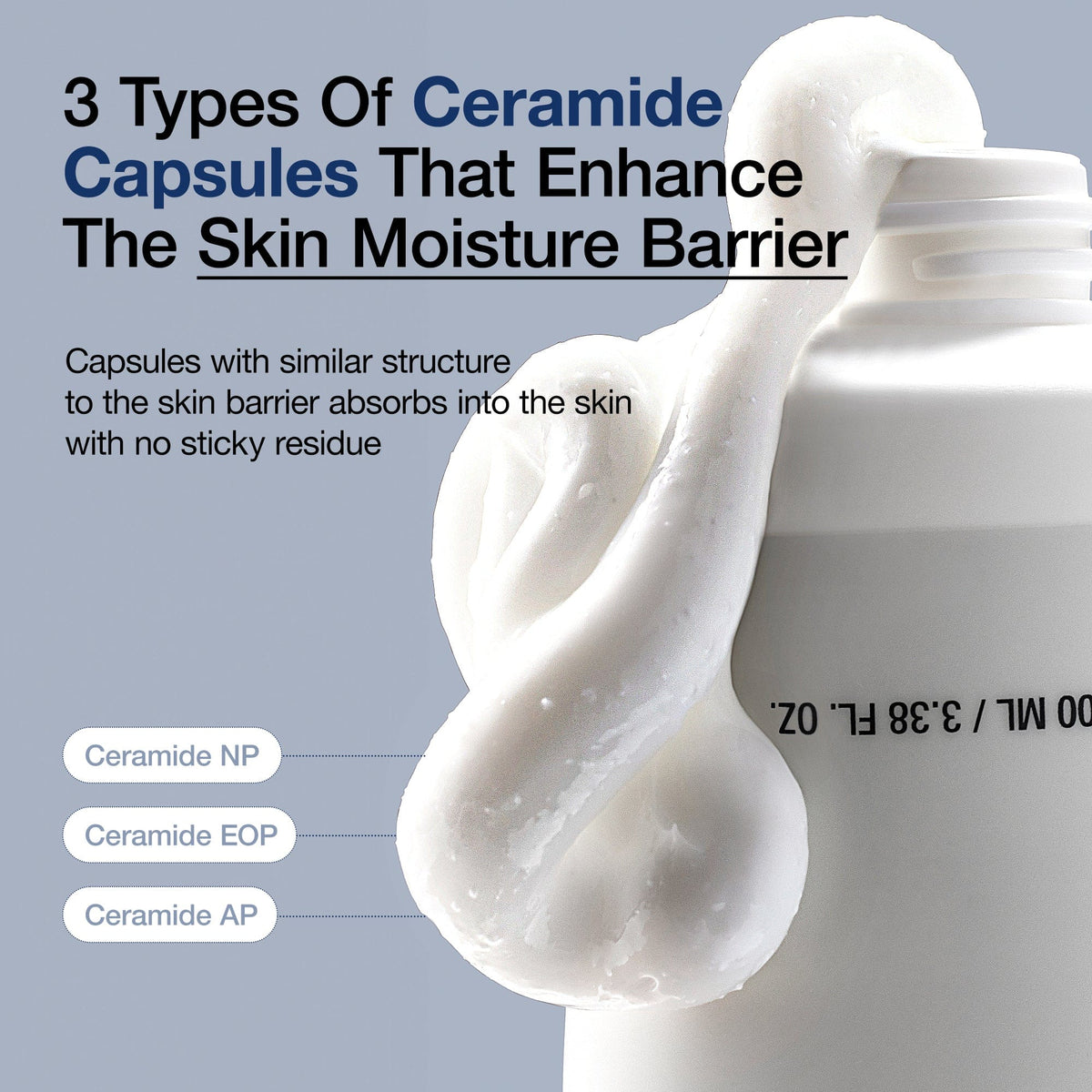 Anua 3 Ceramide Panthenol Moisture Barrier Cream barjerą puoselėjantis kremas, 100 ml – papildomas gamintojo vaizdas