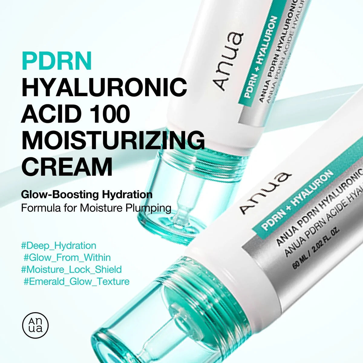 Anua – Crema idratante PDRN Acido ialuronico 100, 60ml
