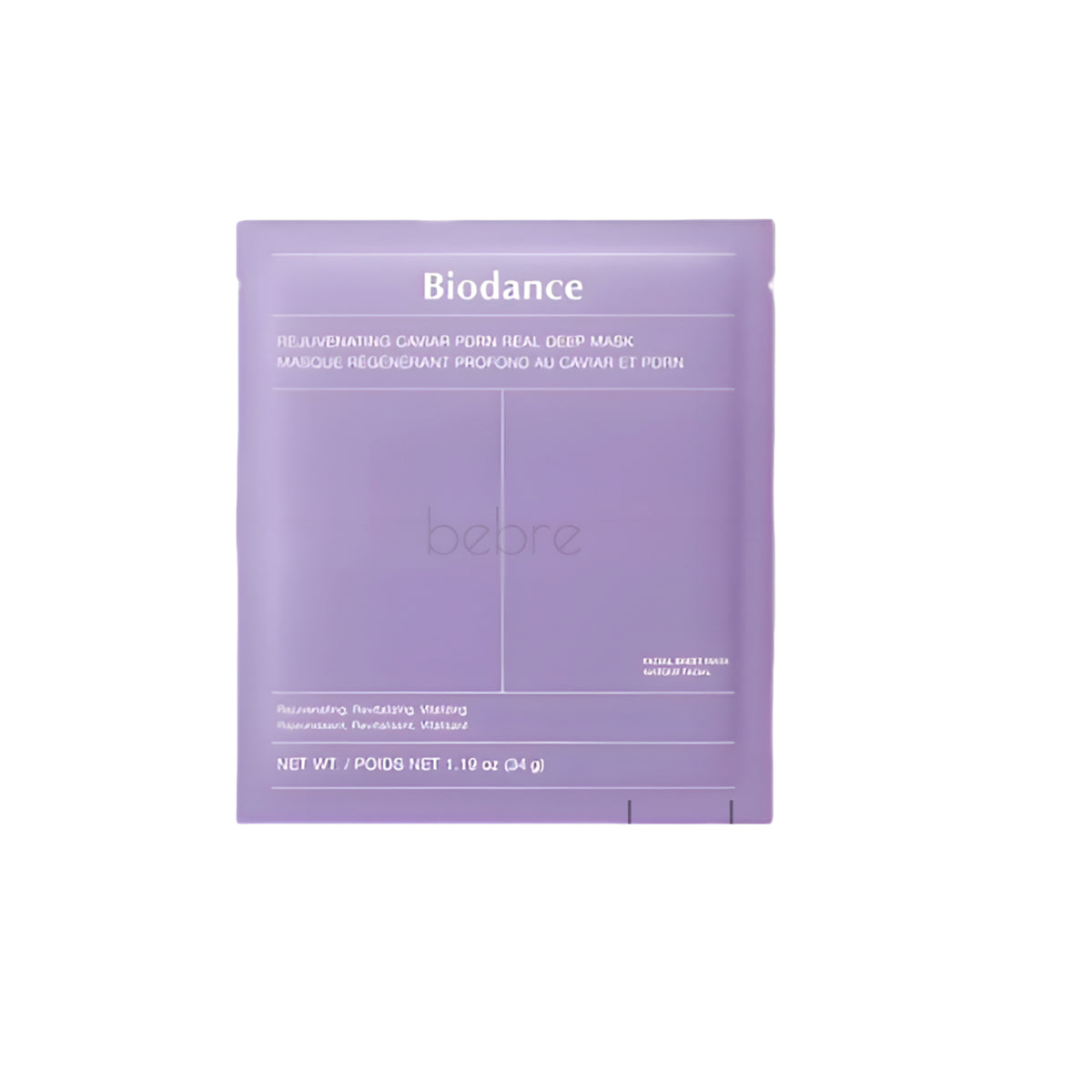 Biodance Maschera viso intensiva rigenerante al caviale PDRN, 34g