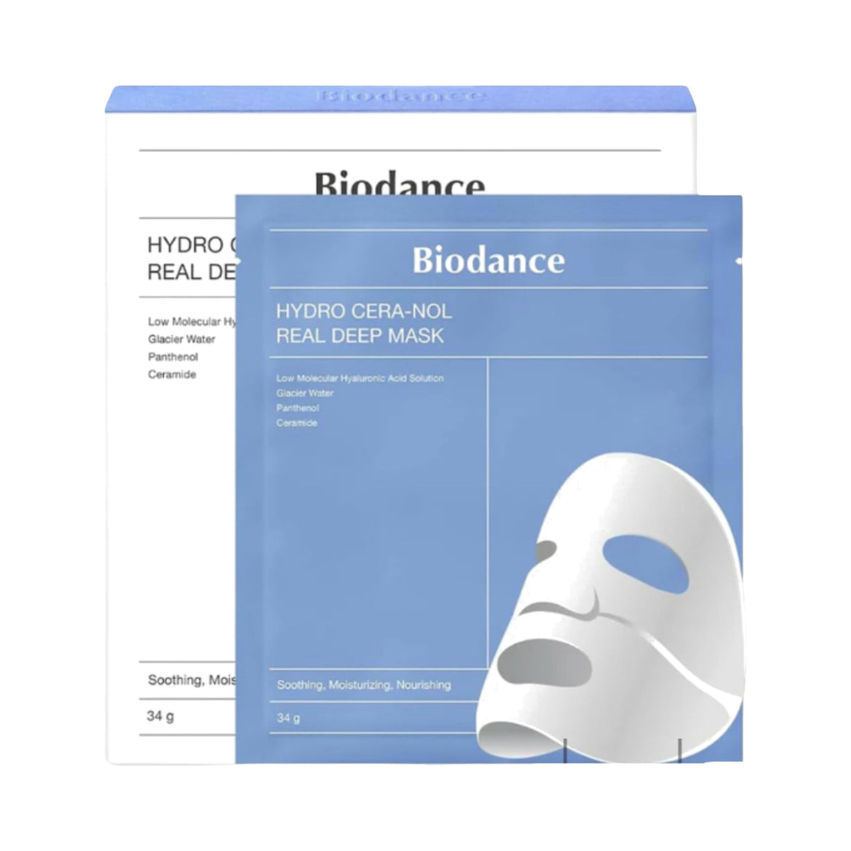 Biodance Hydro Cera-Nol Real Deep Mask, 34g×4pcs