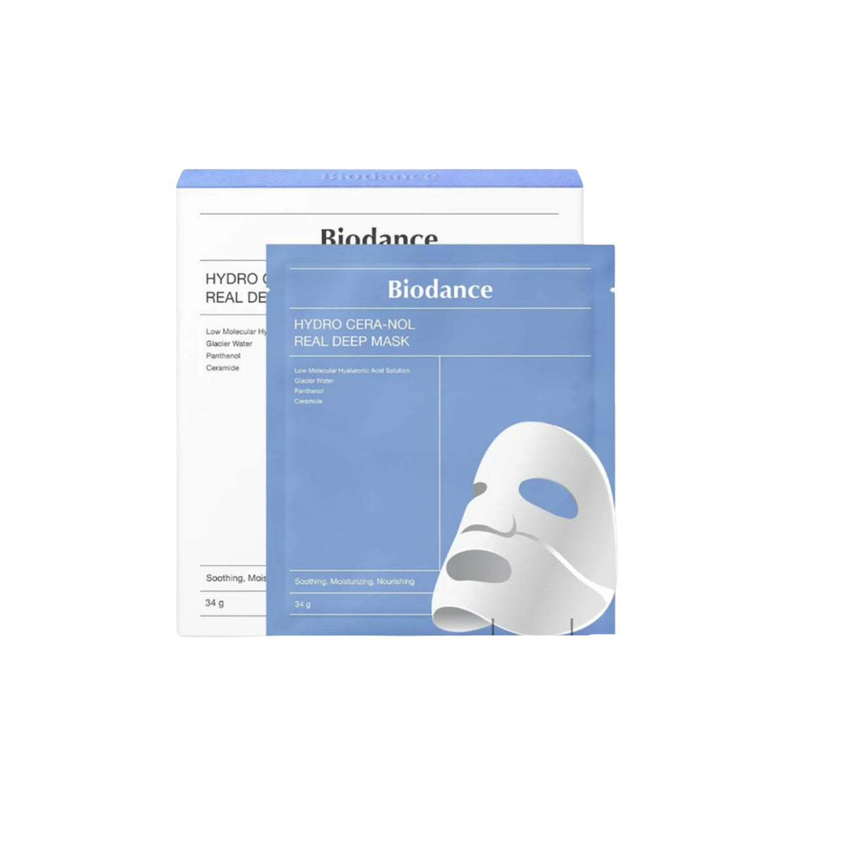 Biodance Maschera viso intensiva Hydro Cera-Nol, 34g×4pz
