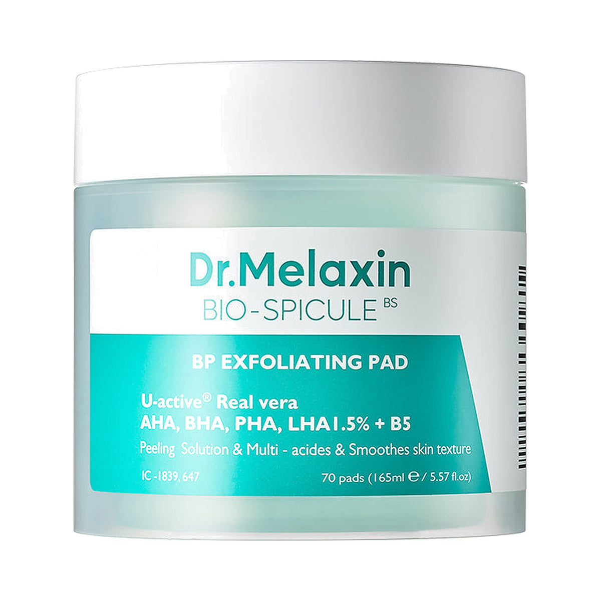 Dr.Melaxin BP Pore Exfoliating šveičiamieji veido diskeliai, 165 ml / 70 vnt.