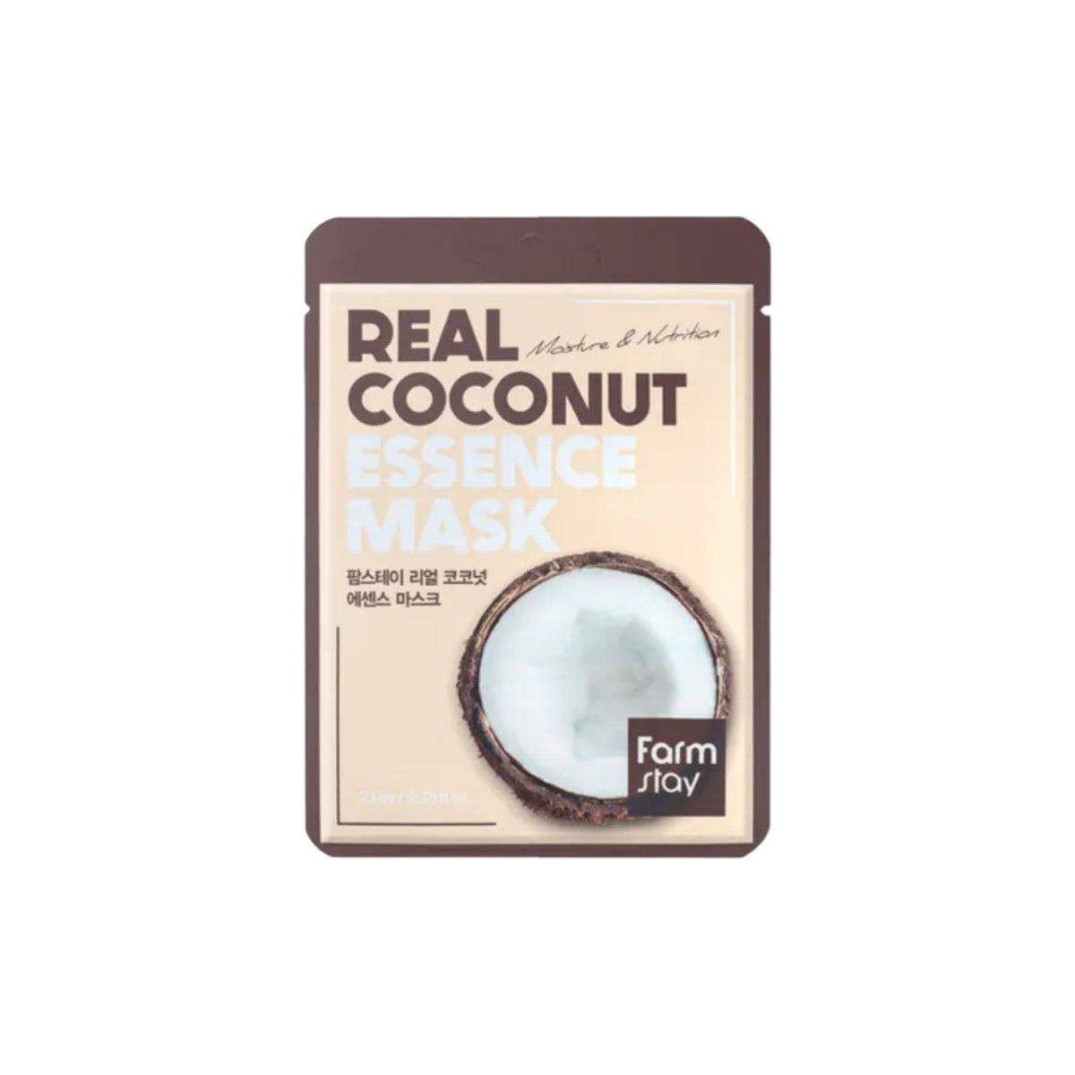 Farmstay – Maschera in tessuto all'essenza di cocco vero - 23ml