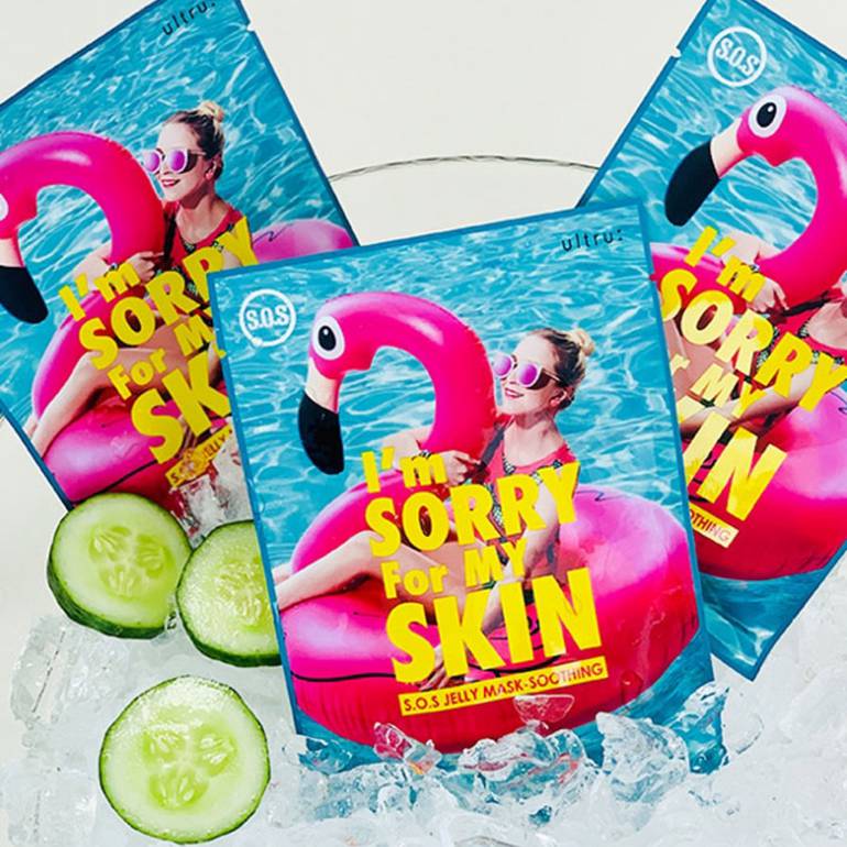 I'm Sorry for My Skin – S.0.S Maschera in gelatina - Lenitiva, 33ml, 1 pezzo
