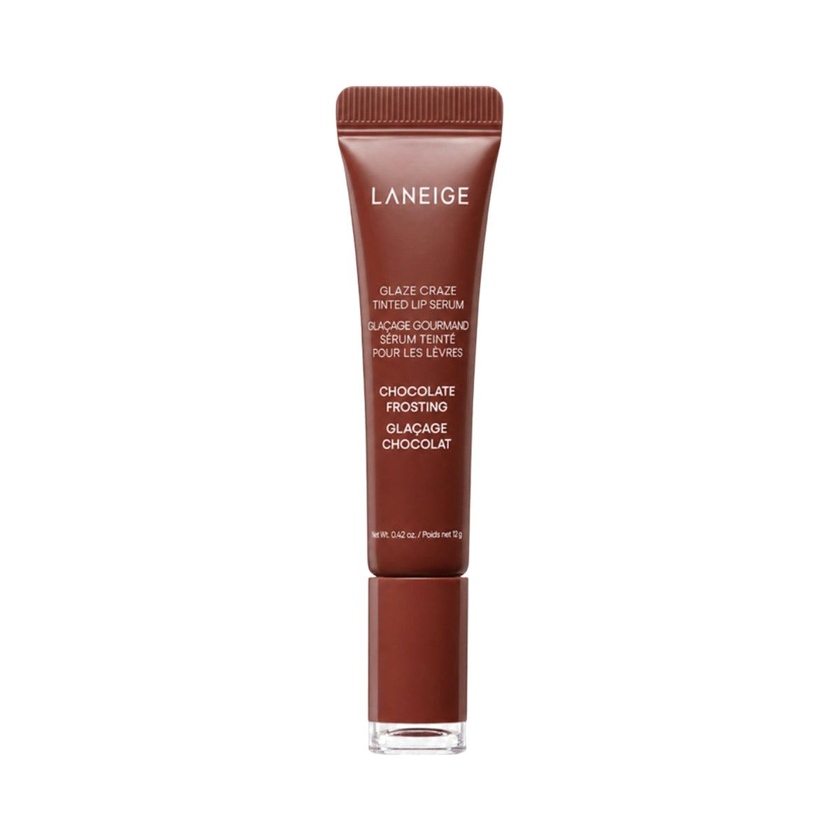 LANEIGE Glaze Craze Tinted Lip Serum Chocolate Frosting, 12g