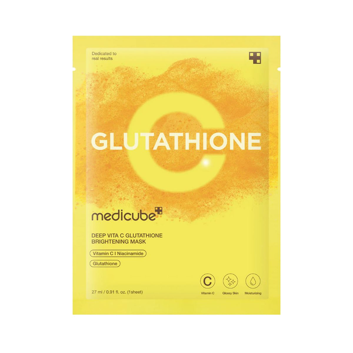 Medicube – Deep Vita C Glutathione Brightening Mask, 1sheet