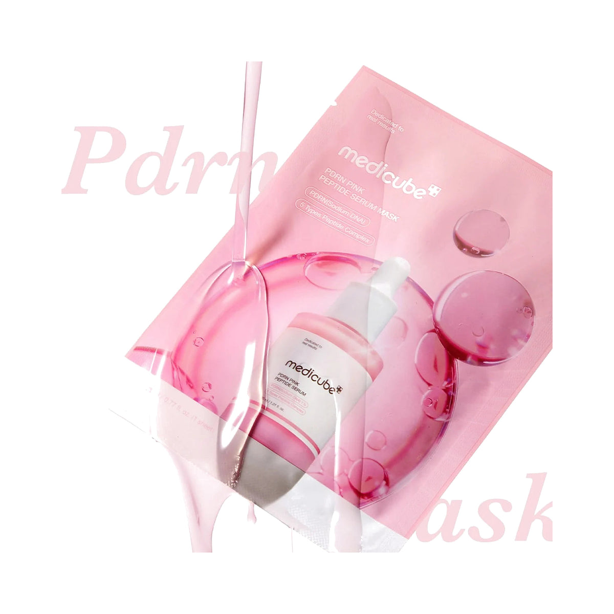 Medicube – PDRN Pink Peptide Serum Mask, 10sheets