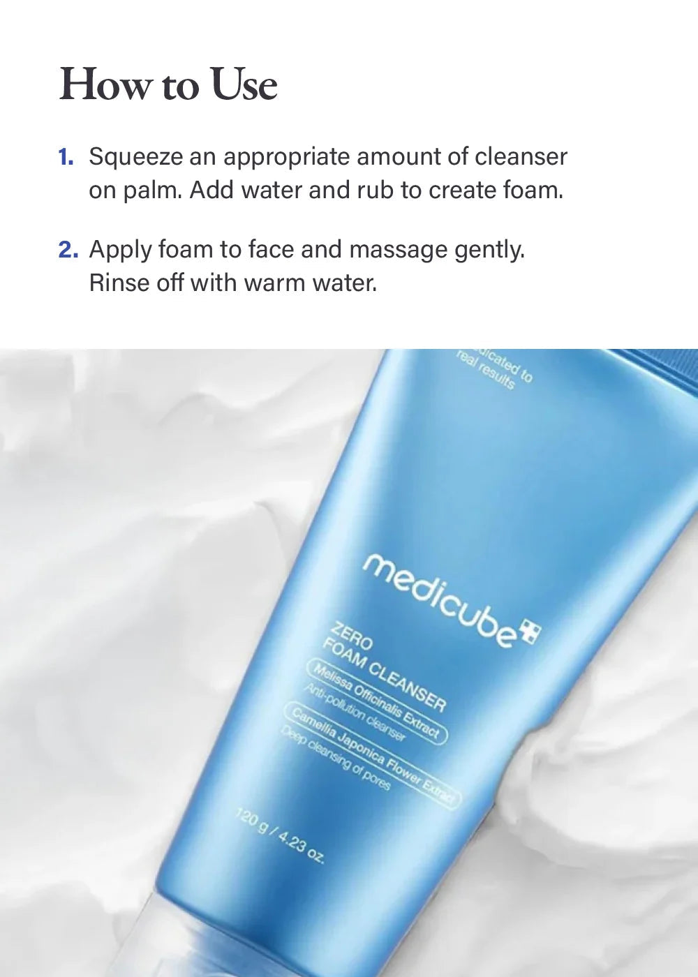 Medicube – Zero Foam, detergente, 120g
