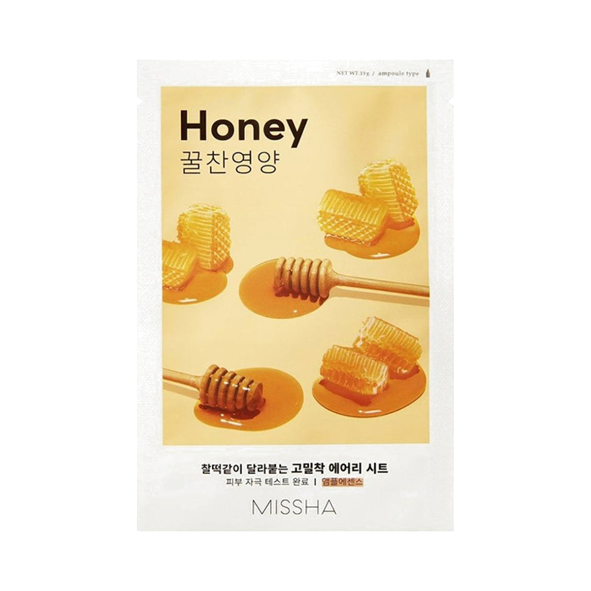Missha – Airy Fit Sheet Mask – Honey, 19g