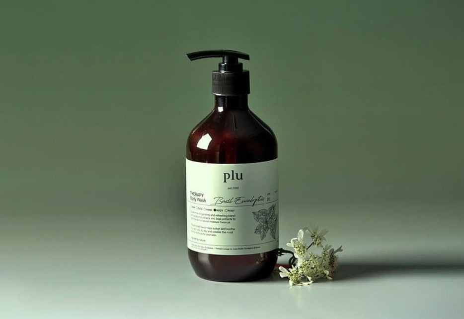 plu – Detergente corpo aromatico, basilico ed eucalipto, 500ml