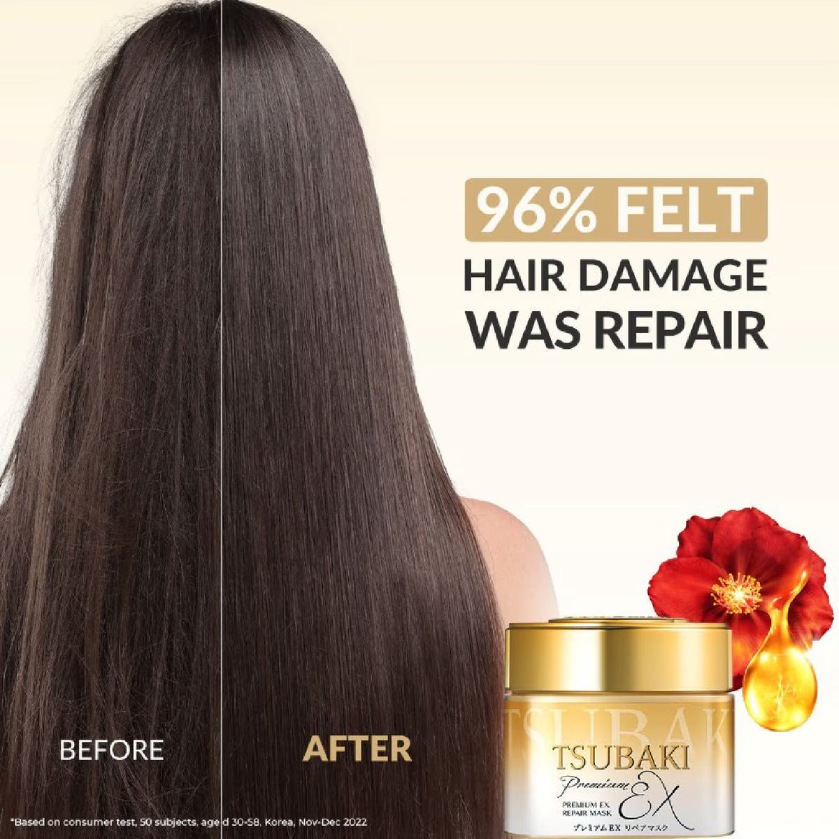 Shiseido – Maschera per capelli TSUBAKI Premium Repair, 180g