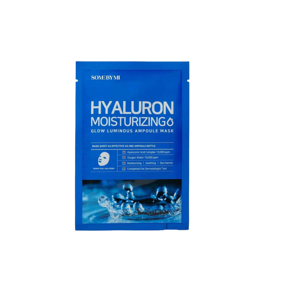 Maschera in tessuto all'ampolla idratante e illuminante Hyaluron Glow di SOME BY MI, 25g