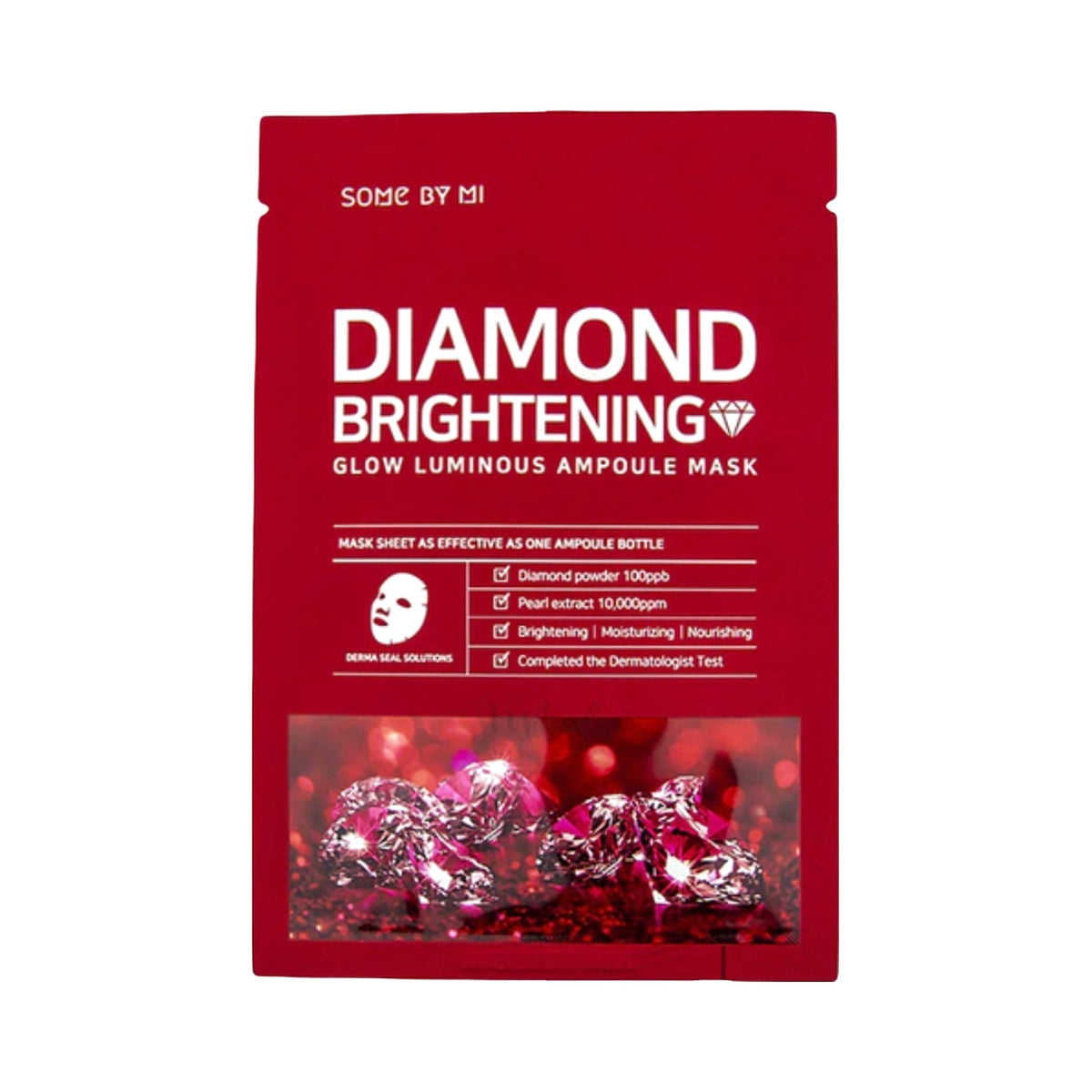 SOME BY MI Red Diamond Brightening Glow Ampoule Mask, 25g