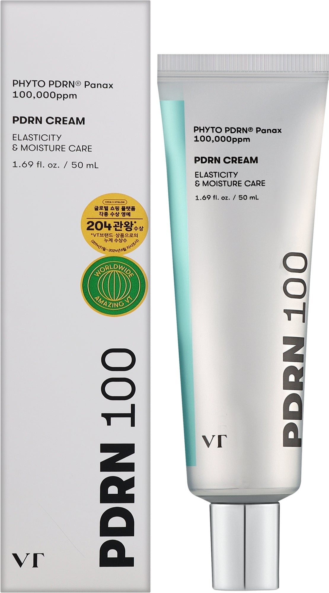 VT Cosmetics – Crema PDRN 100 per elasticità e idratazione, 50ml