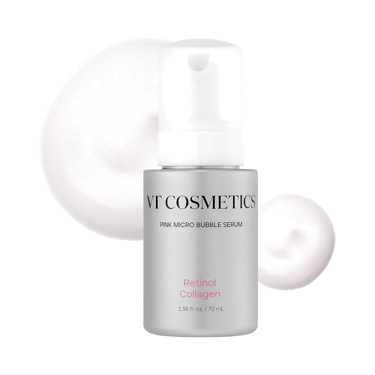 VT Cosmetics – Retinol Collagen Pink Micro Bubble Serum, 70ml