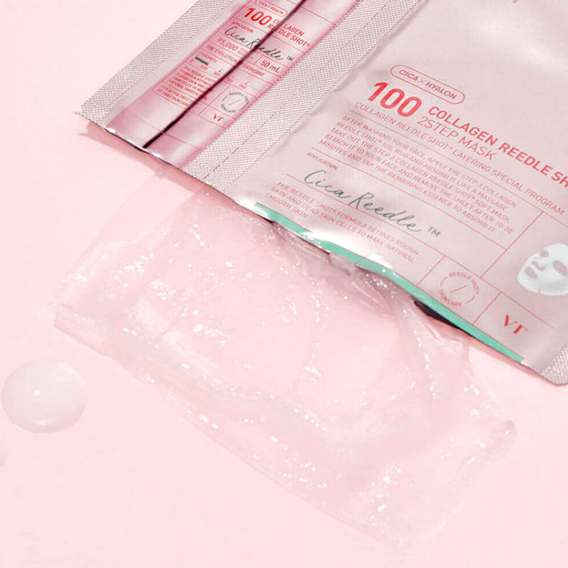 VT Cosmetics – Maschera in 2 passaggi Collagen Reedle Shot 100, 26.5g, 1 pezzo – immagine aggiuntiva del prodotto