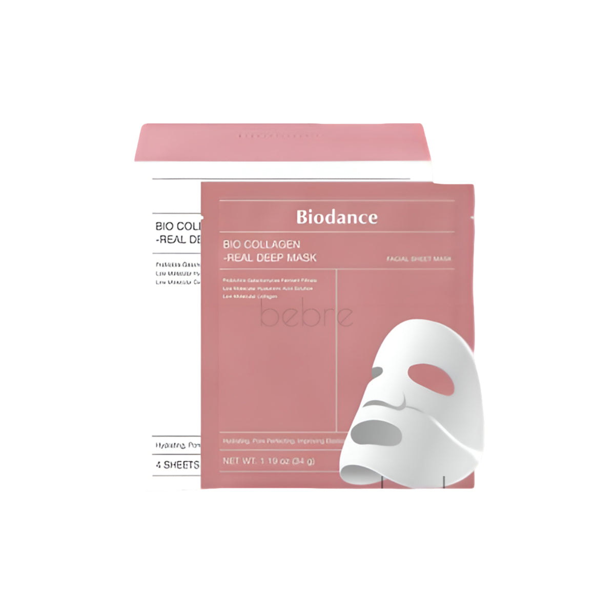 Biodance Maschera viso intensiva Bio Collagen, 34g×4pz